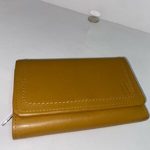 LL RFID Real Leather Tan Beige Wallet